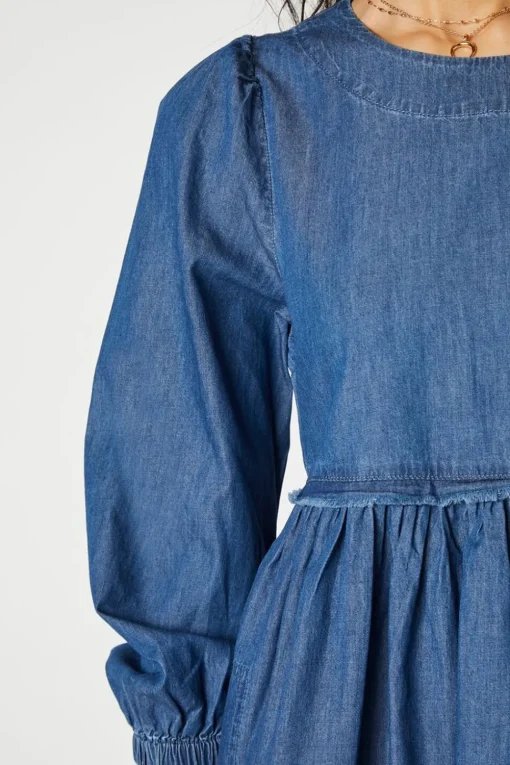 Denim Babydoll Dress