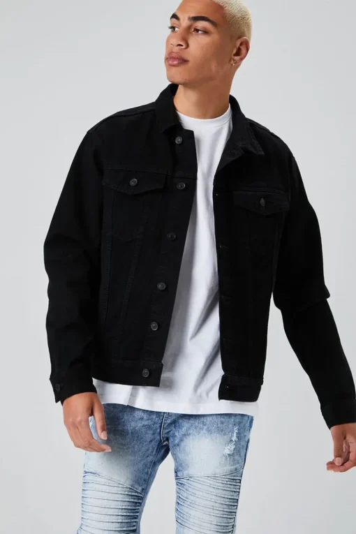 Denim Button-Up Jacket