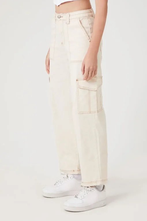 Denim Cargo Pants