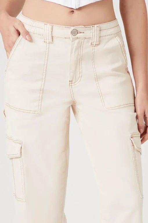 Denim Cargo Pants
