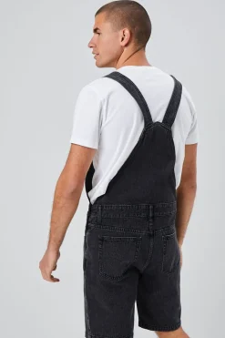 Denim Overall Shorts