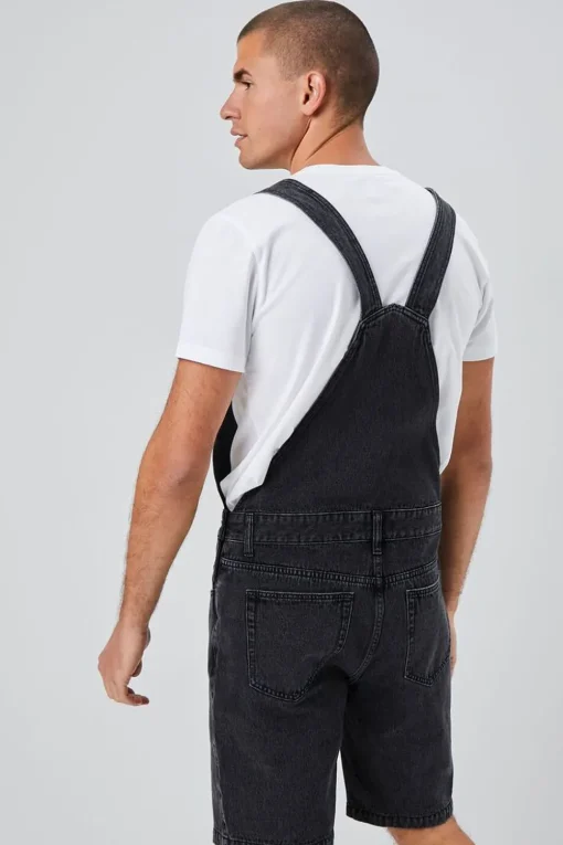 Denim Overall Shorts