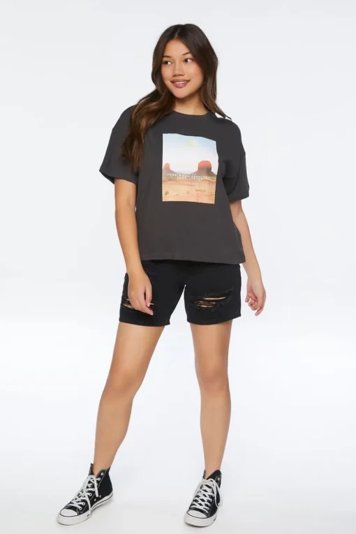 Desert Graphic Drop-Sleeve Tee