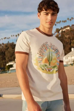Desert Parties Graphic Ringer Tee