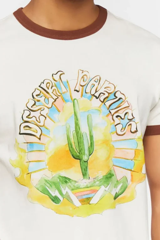 Desert Parties Graphic Ringer Tee