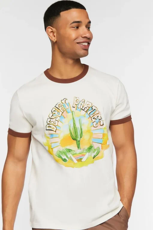 Desert Parties Graphic Ringer Tee