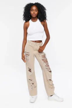 Destroyed 90S-Fit Straight Jeans