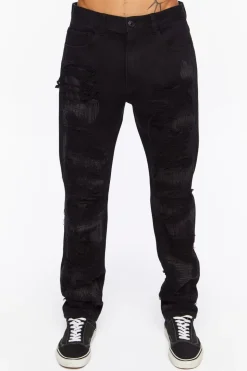 Destroyed Slim-Fit Jeans
