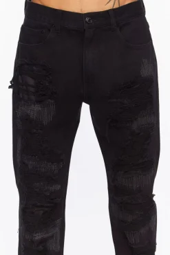 Destroyed Slim-Fit Jeans