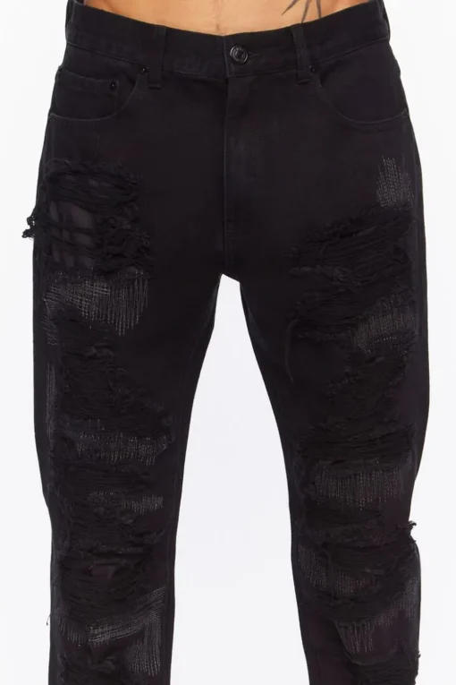 Destroyed Slim-Fit Jeans