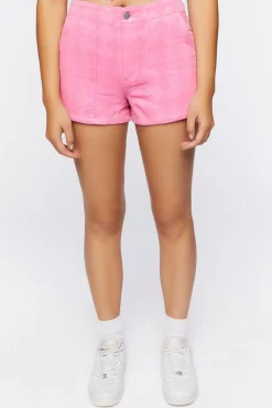 Diamond Print Corduroy Shorts