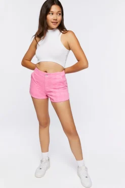 Diamond Print Corduroy Shorts
