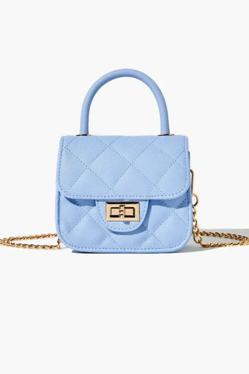 Diamond-Quilted Mini Crossbody Bag
