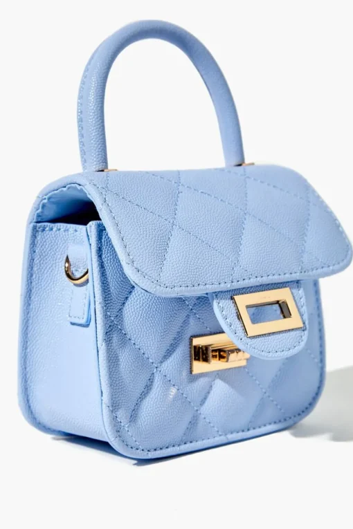 Diamond-Quilted Mini Crossbody Bag