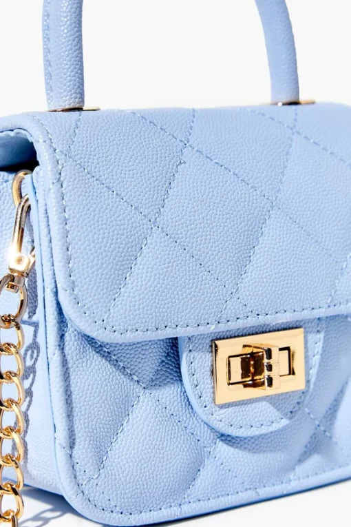 Diamond-Quilted Mini Crossbody Bag