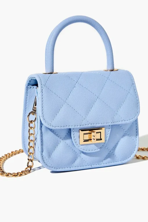 Diamond-Quilted Mini Crossbody Bag