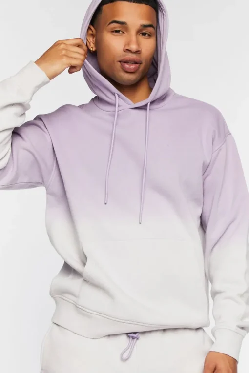Dip-Dye Fleece Hoodie