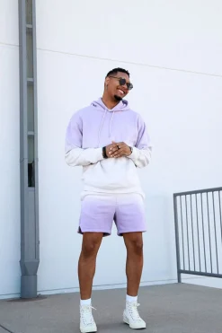 Dip-Dye Fleece Shorts