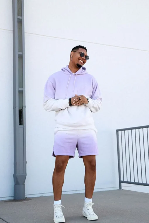 Dip-Dye Fleece Shorts