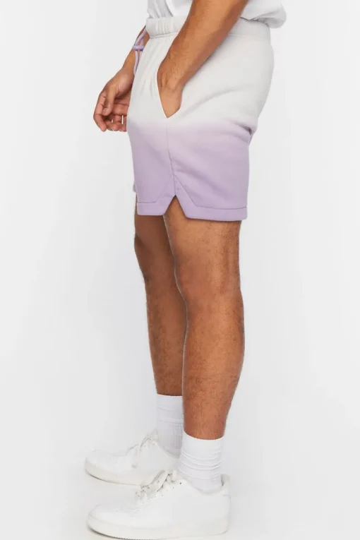 Dip-Dye Fleece Shorts