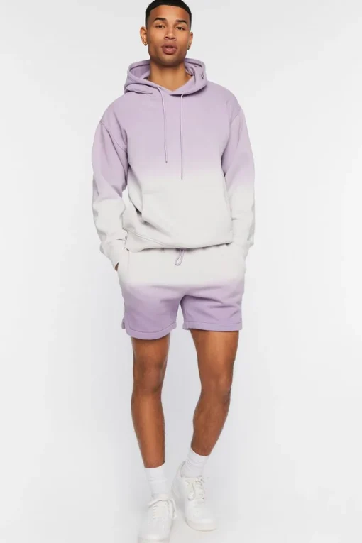 Dip-Dye Fleece Shorts