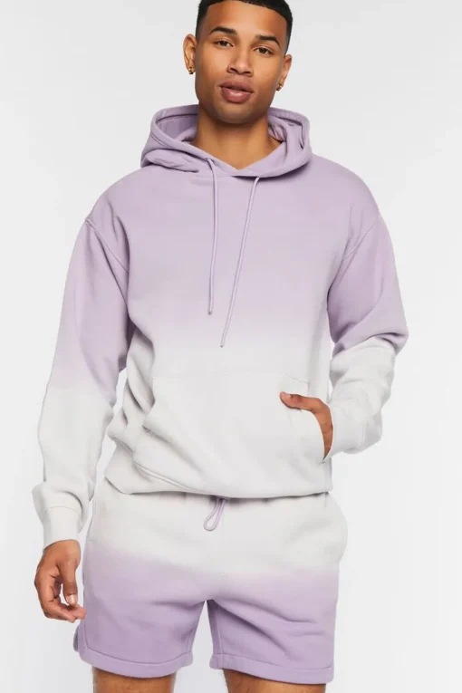 Dip-Dye Fleece Shorts