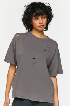 Distressed Crew Tee