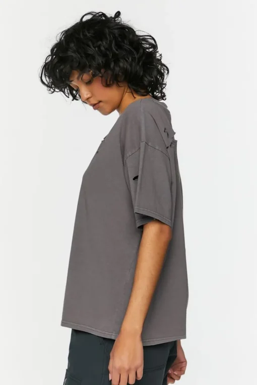 Distressed Crew Tee
