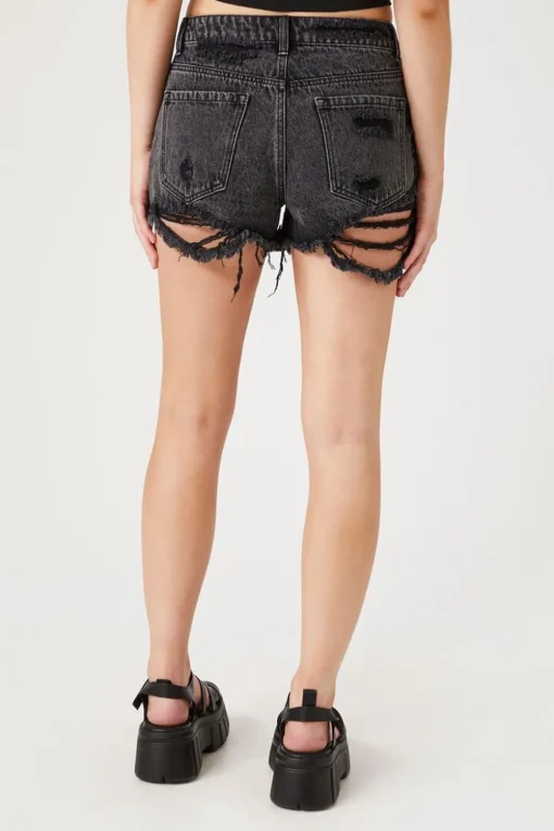 Distressed Denim Hot Shorts