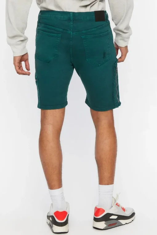 Distressed Denim Shorts