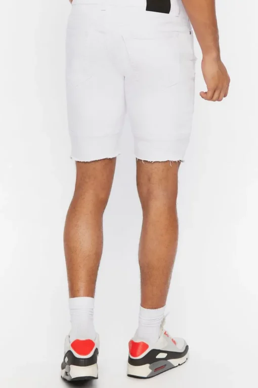 Distressed Denim Shorts