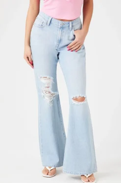 Distressed Flare Jeans