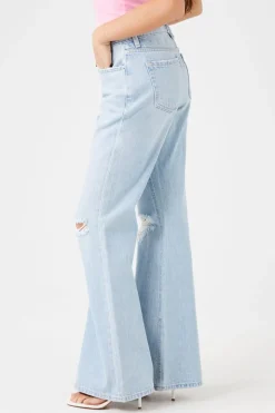 Distressed Flare Jeans