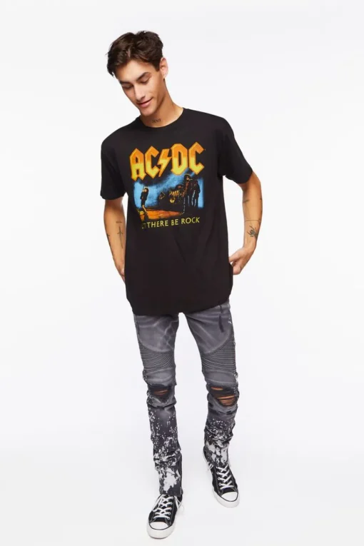 Distressed Paint Splatter Skinny Jeans