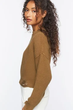 Distressed Sharkbite Sweater