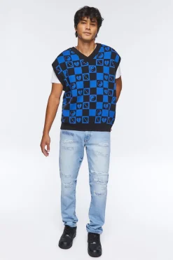 Distressed Slim-Fit Jeans