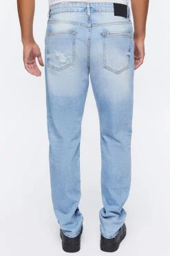 Distressed Slim-Fit Jeans