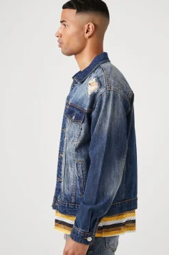 Distressed Stone Wash Trucker Jacket