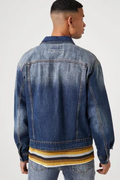 Distressed Stone Wash Trucker Jacket