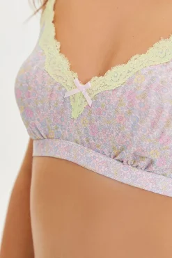 Ditsy Floral Mesh Bralette