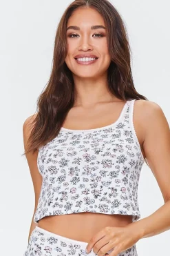 Ditsy Floral Pajama Tank Top