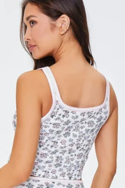 Ditsy Floral Pajama Tank Top