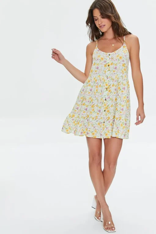 Ditsy Floral Print Cami Dress