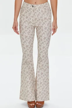 Ditsy Floral Print Flare Pants
