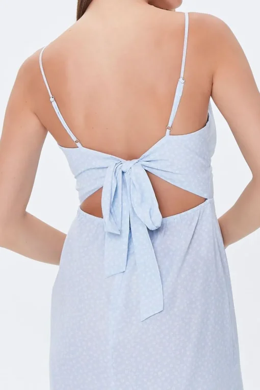 Ditsy Floral Tie-Back Dress