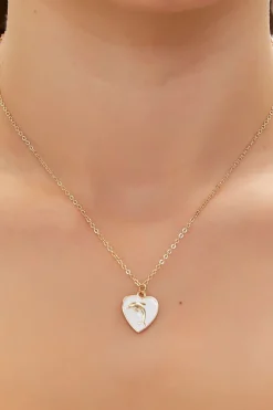 Dolphin Heart Pendant Necklace