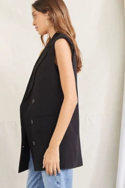 Double-Breasted Blazer Vest
