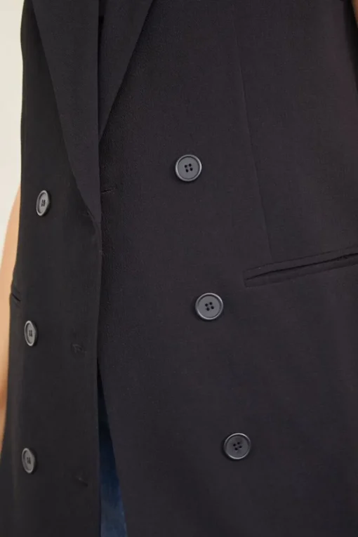 Double-Breasted Blazer Vest