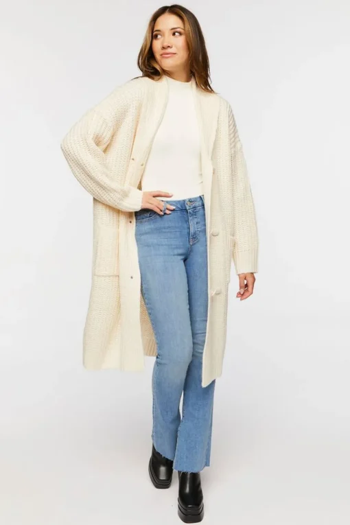Double-Breasted Cardigan Sweater