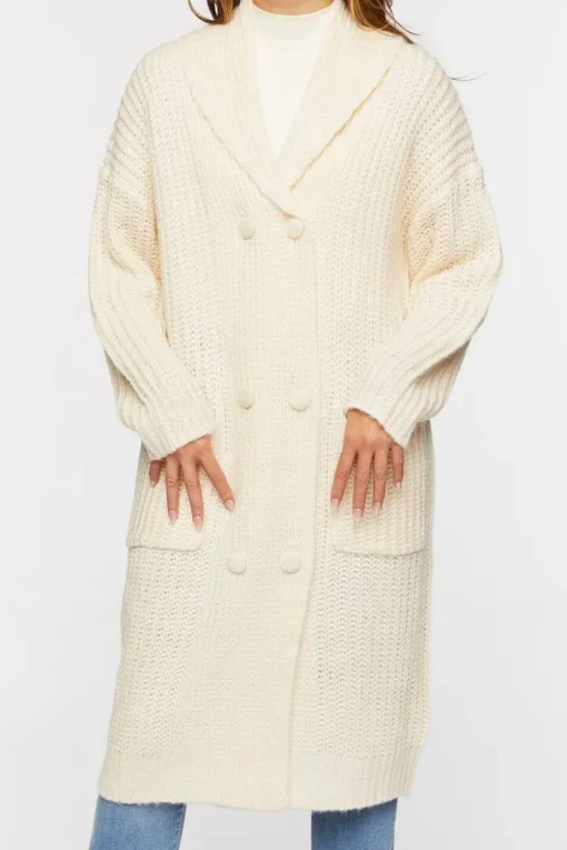 Double-Breasted Cardigan Sweater